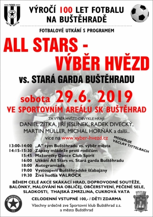 All Strars - Výběr hvězd vs. SK Buštěhrad 35+